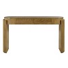 Merax Modern Oval-Top Console Table with Fluted Curved Legs & Dual Hidden Drawers - 3 of 4