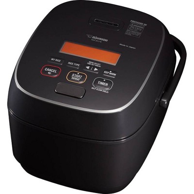 Zojirushi 5.5 Cup Pressure Induction Heating Rice Cooker Stainless Steel  Black NP-NWC10XB - Best Buy