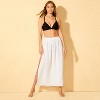 Women's Gauze Cover Up Skirt - Shade & Shore™ White - 3 of 4