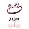 Hudson Baby Infant Girls Headband and Socks Set, Rose, 0-9 Months - 3 of 4