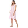 Casual Nights Women's Sleeveless Flower Satin Nightgown - 3 of 4