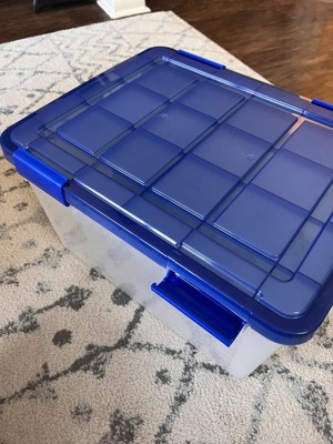 Iris 60qt 4pk Weatherpro Plastic Storage Bin : Target