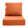 Buenhomino 6-inch Outdoor Cushion Set, 24"x24" Replacement Water Resistant Zippered Cushion for Chairs,8 Colors - 2 of 4