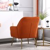 Accent Chair Wide Armchair Single Sofa Upholstered Chair Solid Wood Frame Velvet Armchair For Home, Office, Living Room, Bedroom, Lounge - 4 of 4