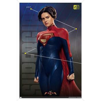 Trends International DC Comics Movie The Flash - Supergirl Triptych Framed Wall Poster Prints