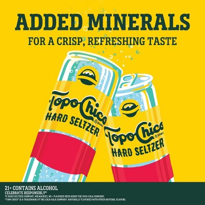 Topo Chico Hard Seltzer Strawberry Guava Flavored Beverage - 24 fl oz Single Can