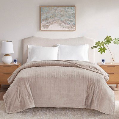 UL Certified Heated Electric Blanket for Cold Weather, Fast Heated Blanket, Voice Command Alexa Compatible, Auto Shut Off, 20 Heat Setting,