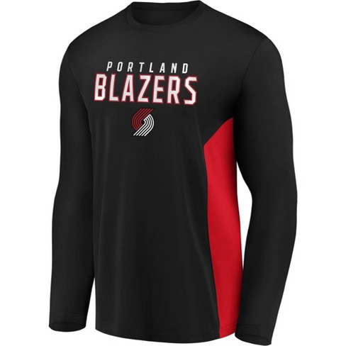 Nba Portland Trail Blazers Men S Synthetic Long Sleeve T Shirt Target