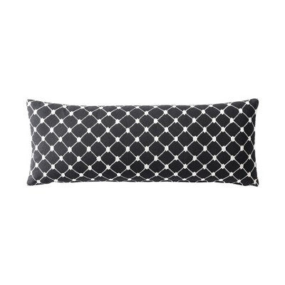 Linen Classique Dotted Windowpane Reversible Decorative Pillow