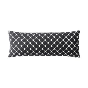 Linen Classique Dotted Windowpane Reversible Decorative Pillow - 1 of 3