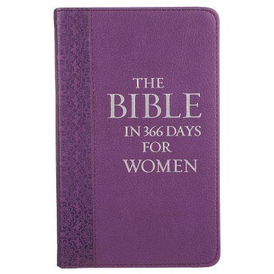 Lux-Leather Purple - The Bible in 3665 Days for Women - (Hardcover)