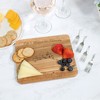 Pavilion Gift Company - Life Is Better With Friends - Birds 7 x 9 Inch Cutting Cheese Board, Set Of 4 Forks With Debossed Text - 2 of 4