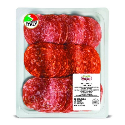 Veroni Pre-Sliced Salame Trio - 4oz