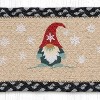 Earth Rugs Eco-Friendly Christmas Rug – Oval Jute Stair Accent with Festive Gnome - 2 of 3