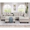 NicBex Sectional Sofa with Storage Ottoman & 2 Pillows L Shaped Modular Sofa for Living Room & Apartment - 4 of 4