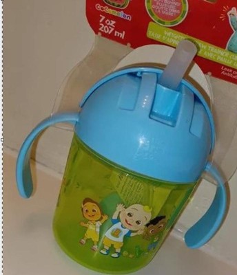 The First Years CoComelon Weighted Straw Cup — Bottle to Cup Transition  Toddler Cups — 7 Oz — 6 Months and Up