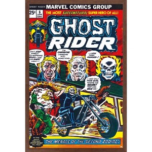Trends International Marvel Ghost Rider - Ghost Rider #6 Framed Wall Poster Prints - 1 of 4