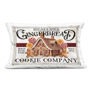Stupell Industries Gingerbread Vintage Sign Indoor Pillow, 14 x 20 - 1 of 3
