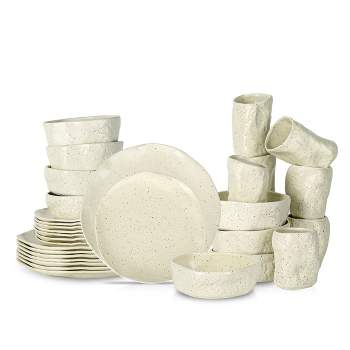 Stone by Mercer Project Atik 32-Piece Dinnerware Set Stoneware, Service for 8