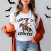Simply Sage Market Women's Creepin' It Country Cowboy Short Sleeve Graphic Tee - 2 of 4