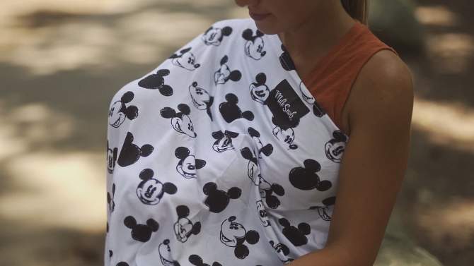 Milk Snob Disney Nursing Cover/Baby Car Seat Canopy - Mickey Sketch, 6 of 7, play video