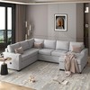Sectional Sleeper Sofa with Pull-out Bed and Lounge Chair, USB and Type-C Interfaces, Suitable for Living Room, Office, and Spacious Spaces - 2 of 4