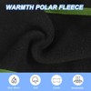 Unique Bargains Polar Fleece Stretchy Winter Running Sweatband with Button Ear Warmer Headband - 3 of 4