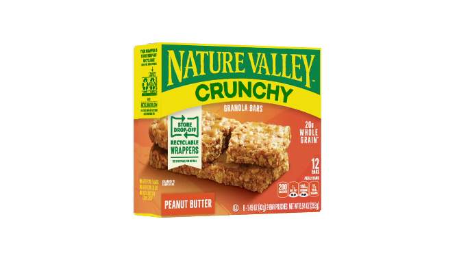 Nature Valley Crunchy Peanut Butter Granola Bars - 6ct, 2 of 10, play video
