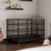 Heavy Duty Dog Crate, Indestructible Steel Escape-Proof Kennel - 3 of 4
