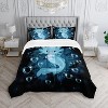 Boersma Axolotl Comforter Set Blue Axolotl Pattern Kawaii Bed Set for Kids Bedroom Decor,Twin Bed Set for Girls with 2 Pillowcases. - 3 of 4
