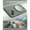 BONGEEK Magnetic for iPhone 15 Case Compatible with MagSafe, [Full Camera Protection] Full-Body Silicone Shockproof Phone Case-Calke Green - 2 of 4