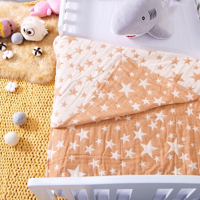 3 Layer Muslin Cotton Toddler Blanket, Super Soft and Warm Crib Blanket - NTBAY