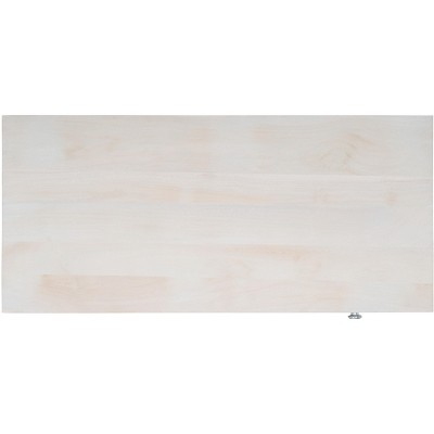 White Wood Writing Desk with Drawer and Hairpin Legs