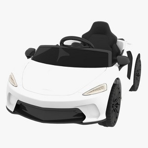 12V Ride on Car with Parental Remote Control, 2 Speeds Electric Vehicle Toy with LED Headlight , Sound System & Safe Belt for Boys Girls - 1 of 4