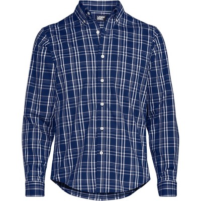 Lands' End Men's Long Sleeve Tailored Fit Travel Kit Shirt