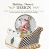 Spode Christmas Tree Santa on Sleigh Snow Globe - Festive Christmas Snow Globe & Holiday Keepsake - Collectible Globe Gift - 3 of 4