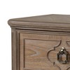 Royal Hampton Nightstand w USB, 2 Drawers, Rustic Oak Solid Wood Frame, 30 Inch - 4 of 4
