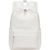 Attop Beige School Backpack Women Laptop Backpack College Book Bag Middle School Travel Work Commuter Backpack - 4 of 4