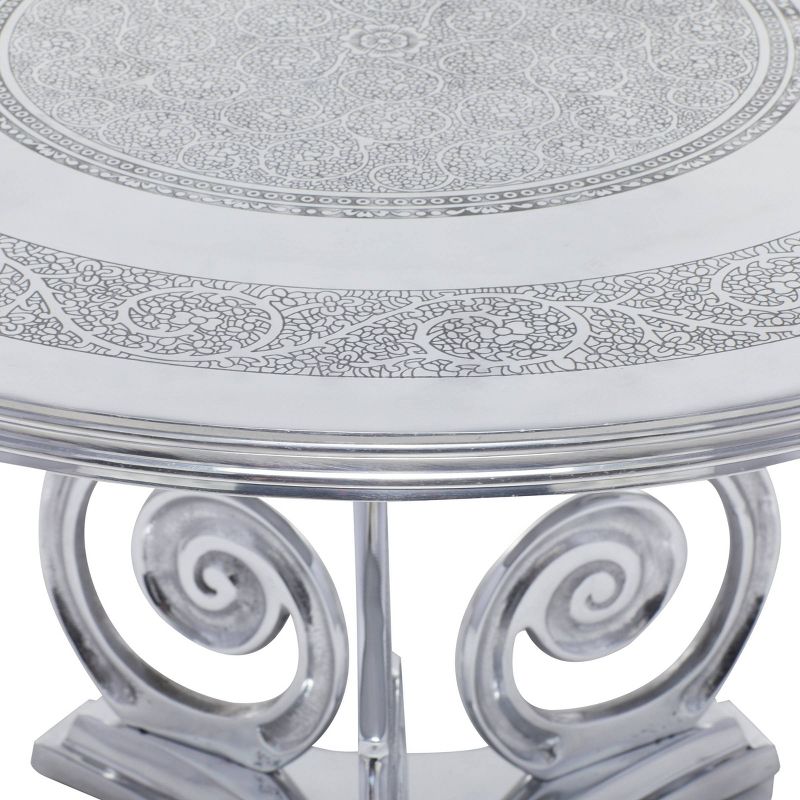 Traditional Aluminum Coffee Table Silver Fox - Olivia &#38; May, 6 of 11