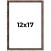 PosterPalooza | 12x17 Thin Bamboo Picture Frame, UV Acrylic, 2 Finishes - Gold and Brown - 2 of 4