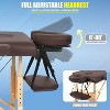 FDW Massage Table 2 Fold Portable Massage Table Spa Bed Massage Bed Height Adjustable Salon Tattoo Bed Lightweight Spa Table with Carry Case - 3 of 4