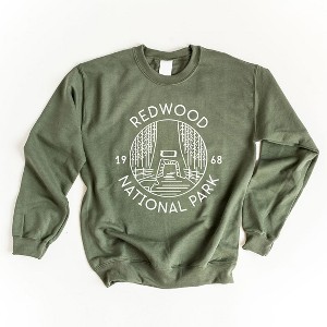 Simply Sage Market Women's Graphic Sweatshirt Redwood National Park - 1 of 3
