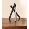 HomeRoots 10" Black Metal Abstract Tabletop Sculpture - 2 of 4