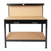 55-Inch Workbench, Garage Workbench with Storage, 300lbs Weight, Heavy Duty Workbench with 2 Drawer for Commercial, Home, Garage or Office - 3 of 4