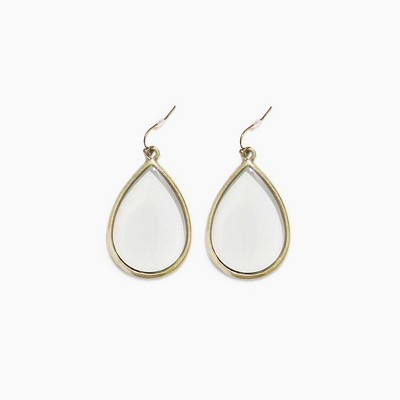 Crystal Tear Drop Earrings - A New Day™ Clear : Target