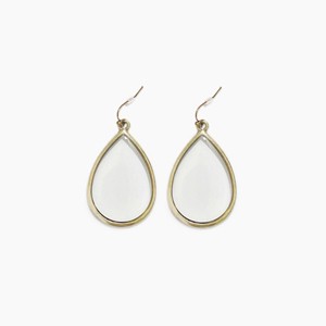 sanctuaire Dainty Stained Glass Tear Drop Earrings Antique Gold - 1 of 2