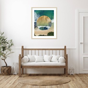 Amanti Art Breaking Shore IV by Grace Popp Wood Framed Wall Art Print - 1 of 4