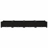 vidaXL Black Polypropylene Raised Bed Garden Planter 63" - Outdoor Rectangular Flower Box Pot for Patio, Deck, Backyard - 4 of 4
