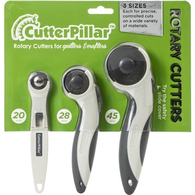 Cutterpillar Rotary Cutter 3/Pkg-Sizes 20mm, 28mm, 45mm