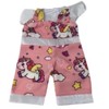 Doll Clothes Superstore Handmade Pink Unicorn Print Overalls for 14-Inch Baby Alive Dolls - 4 of 4